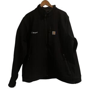 Carhartt Jacket Crowley Softshell Zip Up Fleece Lined Wind Water Proof Mens XL